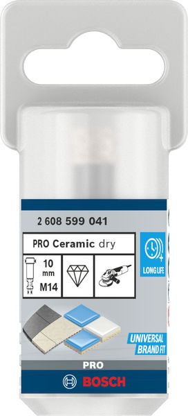 PRO Ceramic dry Bohrkrone, 10 x 30 x 22,23 mm