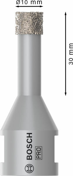 PRO Ceramic dry Bohrkrone, 10 x 30 x 22,23 mm