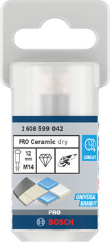PRO Ceramic dry Bohrkrone, 12 x 30 x 22,23 mm