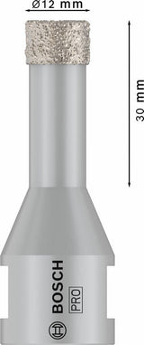 PRO Ceramic dry Bohrkrone, 12 x 30 x 22,23 mm