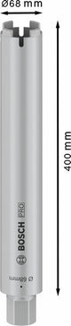 PRO Trockenbohrkrone, 68 x 400 mm, 1 1/4-Zoll UNC