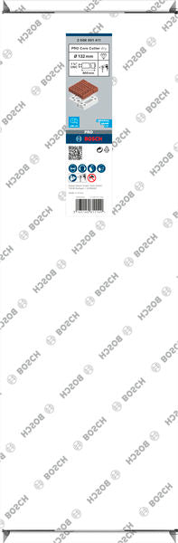 PRO Trockenbohrkrone, 132 x 400 mm, 1 1/4-Zoll UNC