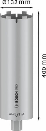 PRO Trockenbohrkrone, 132 x 400 mm, 1 1/4-Zoll UNC