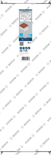 PRO Trockenbohrkrone, 152 x 400 mm, 1 1/4-Zoll UNC