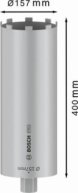 PRO Trockenbohrkrone, 157 x 400 mm, 1 1/4-Zoll UNC
