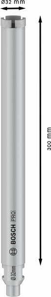PRO Nassbohrkrone, 32 x 300 mm, G 1/2 Zoll