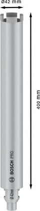PRO Nassbohrkrone, 42 x 400 mm, G 1/2 Zoll