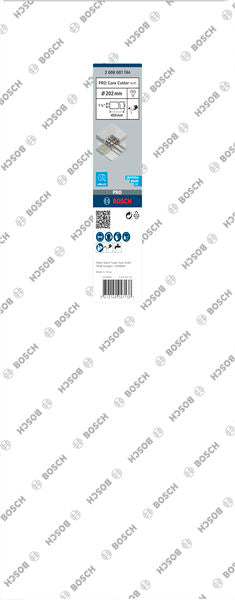 PRO Nassbohrkrone, 202 x 450 mm, G 1 1/4 Zoll UNC