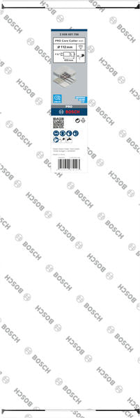 PRO Nassbohrkrone, 112 x 450 mm, 1 1/4" UNC