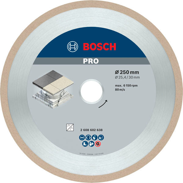 PRO Ceramic Diamanttrennscheibe, 250 x 30/25,4 mm