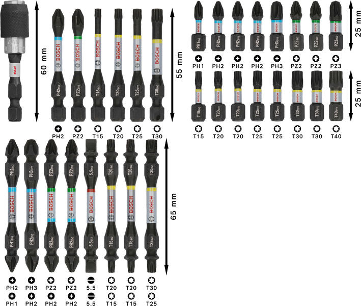PRO Impact Schrauberbit Set, 31-tlg.