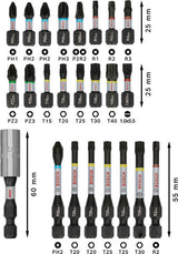 PRO Impact Schrauberbit Set, 24-tlg.