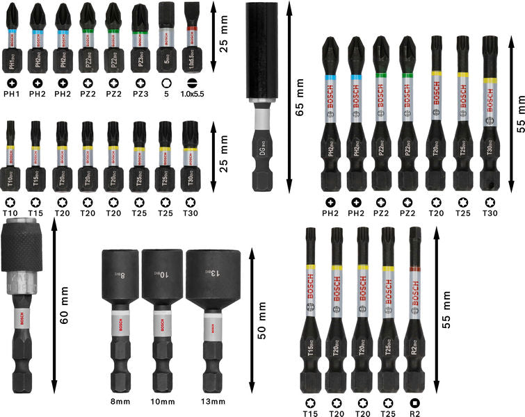 PRO Impact Schrauberbit Set, 33-tlg.
