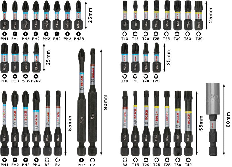 PRO Impact Schrauberbit Set, 44-tlg.