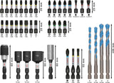PRO Impact Schrauberbits und Multi Construction Bohrer Set, 40-tlg.