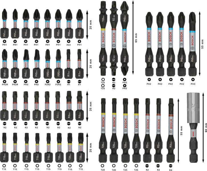 PRO Impact Schrauberbit Set, 48-tlg.