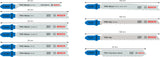 PRO Metal and Alu Stichsägeblatt Set, 92 mm, 10-tlg.