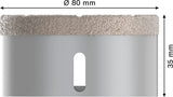PRO Ceramic dry Trockenbohrkrone, 80 x 35 mm, X-Lock