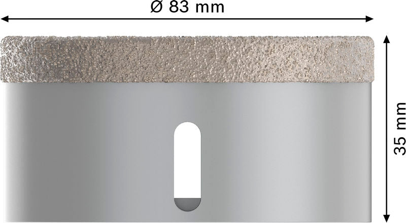 PRO Ceramic dry Trockenbohrkrone, 83 x 35 mm, X-Lock