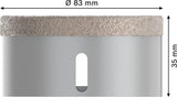 PRO Ceramic dry Trockenbohrkrone, 83 x 35 mm, X-Lock