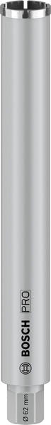 PRO Nassbohrkrone, 62 x 450 mm, G 1 1/4 Zoll UNC