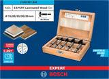 EXPERT Laminated Wood Scharnierlochbohrersatz, 15/20/25/30/35 x 60 x 90 mm, 5 St