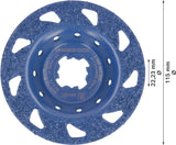 EXPERT Multi Material Carbide-Topfscheibe med., flach, X-LOCK, 115 mm, 22,23 mm
