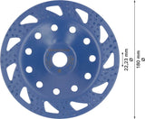 EXPERT Multi Material Carbide-Topfscheibe grob, flach, 180 mm, 22,23 mm