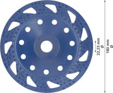 EXPERT Multi Material Carbide-Topfscheibe grob, angeschrägt, 180 mm, 22,23 mm
