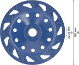 EXPERT Multi Material Carbide-Topfscheibe mittel, angeschrägt, 180 mm, 22,23 mm