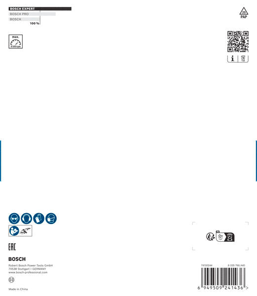 EXPERT Multi Material Carbide-Topfscheibe mittel, angeschrägt, 180 mm, 22,23 mm