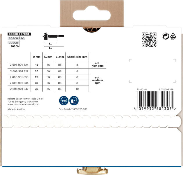 EXPERT Wood Forstnerbohrersatz, 5-tlg.