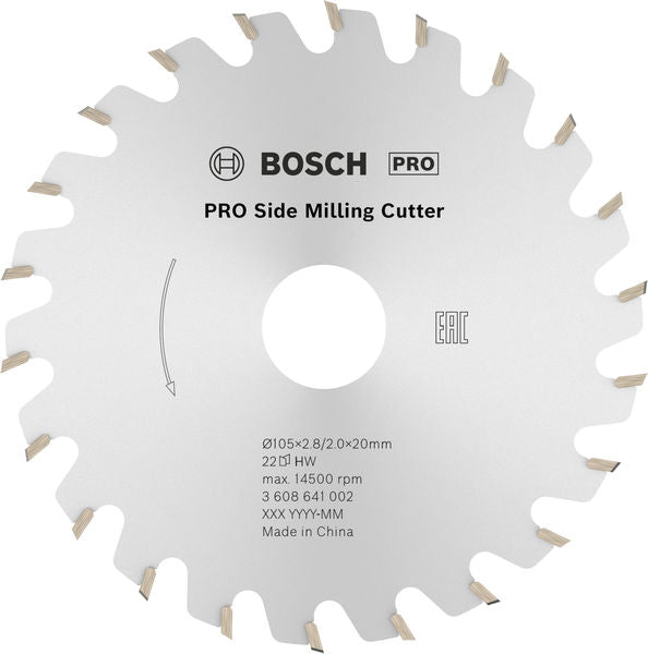 PRO Scheibenfräser, 105 x 20 x 2,8 mm, 22 Zähne