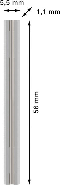 PRO Hobelmesser, 56 x 5,5 x 1,1 mm, 2 Stk