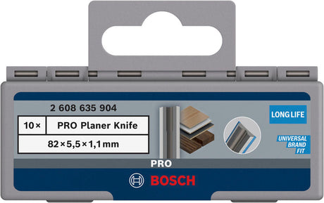 PRO Hobelmesser, 82 x 5,5 x 1,1 mm, 10 Stk