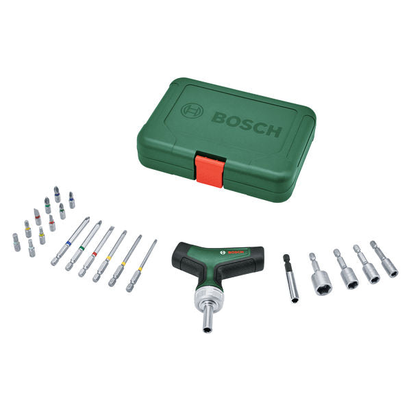 Handwerkzeuge T-Griff mit Ratsche-Set in Aufbewahrungsbox