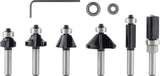PRO Abrundfräser Set, 8 mm Schaft, 6-tlg