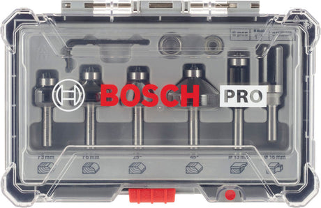 PRO Abrundfräser Set, 8 mm Schaft, 6-tlg