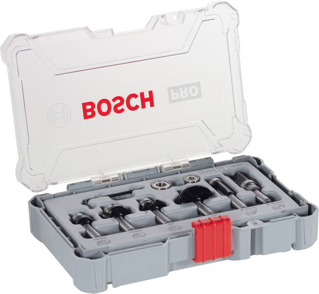 PRO Abrundfräser Set, 8 mm Schaft, 6-tlg