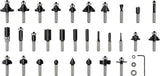 PRO Fräser Set, 8mm Schaft, 30-tlg