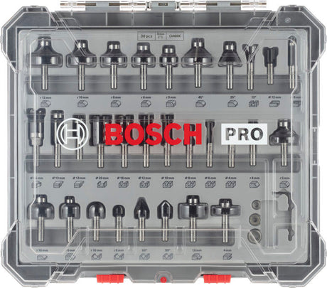 PRO Fräser Set, 8mm Schaft, 30-tlg