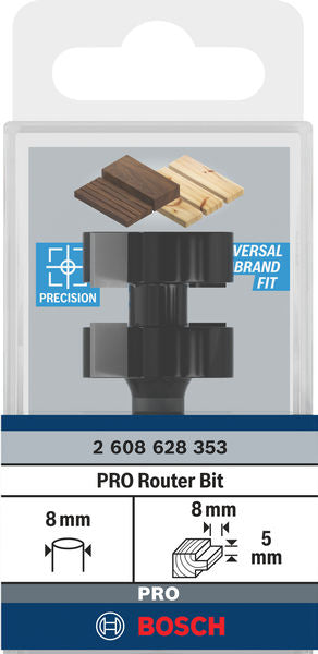 PRO Profilfräser, 8 x 25 x 58 mm