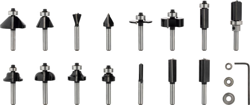 PRO Fasenfräser Set, 15-tlg