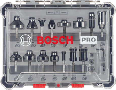 PRO Fasenfräser Set, 15-tlg