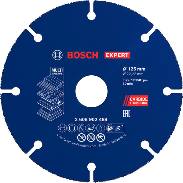 EXPERT Carbide Multi Wheel Trennscheibe, 125 mm, 22,23 mm