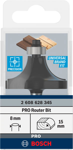 PRO Abrundfräser, 8 x 15 x 22 x 66 mm