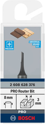 PRO Nutenfräser, 8 x 3 x 51 mm