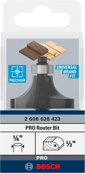 PRO Abrundfräser-m-Lager, 6,35 x 38,1 x 60 mm