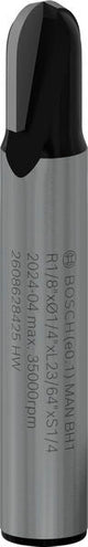 PRO Hohlkehlfräser +Zapfen, 6,35 x 9,5 x 40 mm