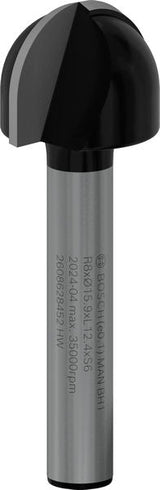 PRO Hohlkehlfräser + Zapfen, 6 x 15,9 x 45 mm